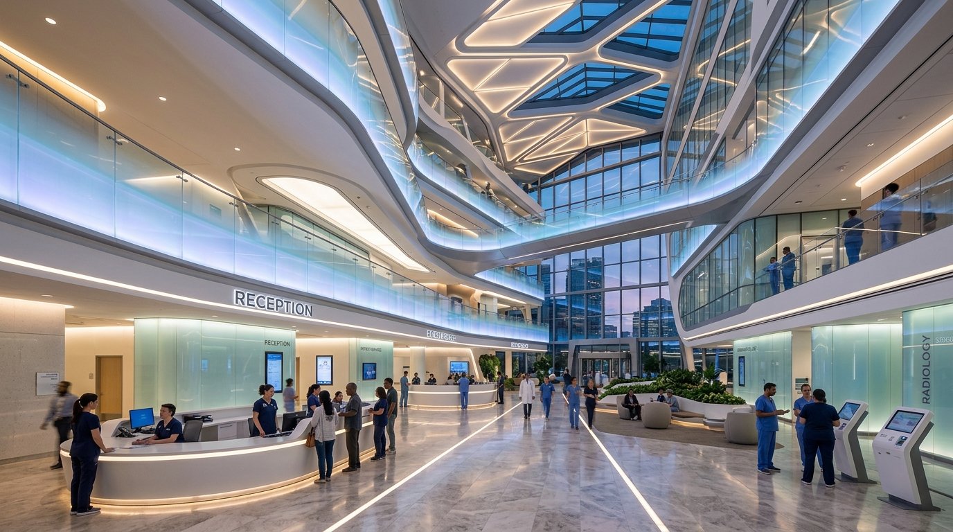 Hospital Smart Reception and Innovation Center Background